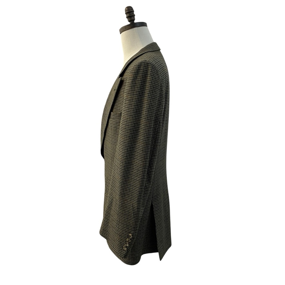 Burberrys Houndstooth Sport Coat Blazer 44R 2 Button Vintage - Picture 2 of 10
